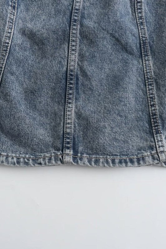 Blusa Halter Jeans Lisa P/ Damas by Youme