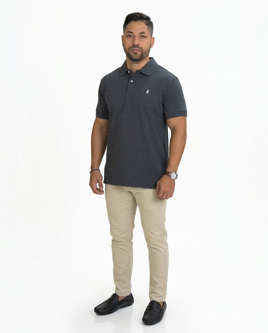 Poloshirt 1492 Mangas Cortas Liso Para Caballeros