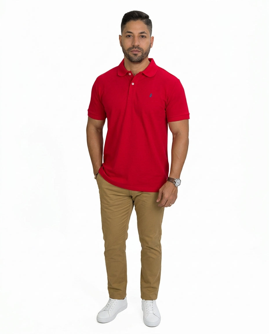 Poloshirt 1492 Mangas Cortas Liso Para Caballeros