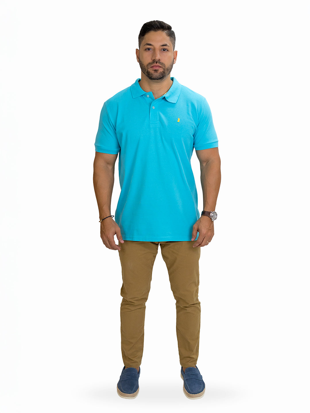 Poloshirt 1492 Mangas Cortas Liso Para Caballeros by 1492