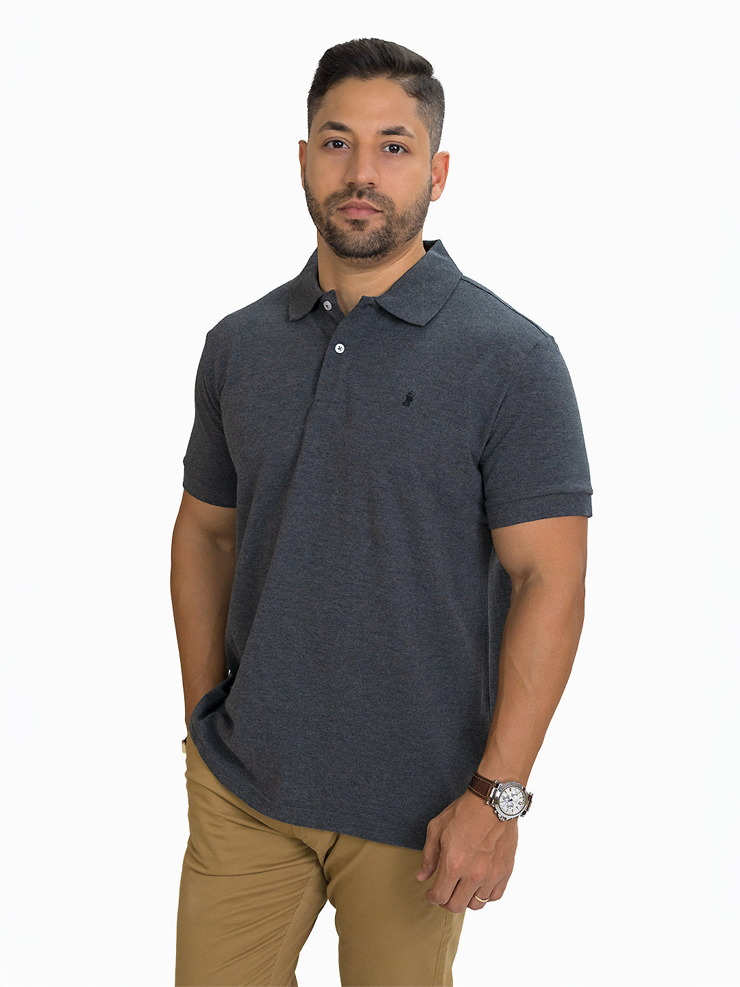 Poloshirt 1492 Mangas Cortas Liso Para Caballeros