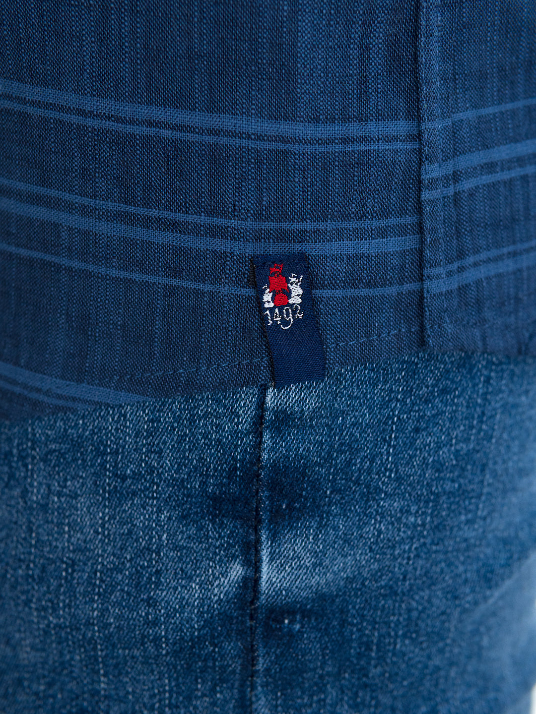 Camisa 1492 Mangas Cortas Rayas Para Caballeros by 1492