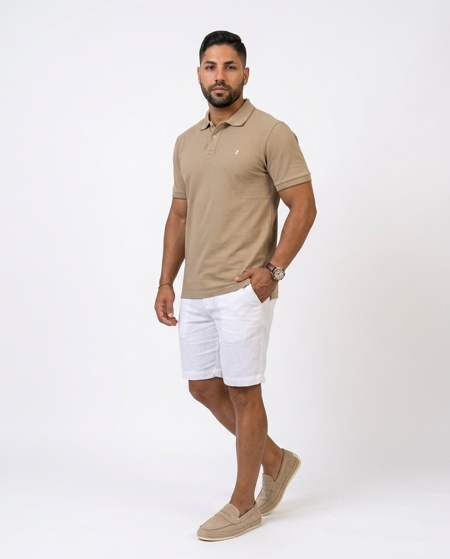 Poloshirt 1492 Mangas Cortas Liso Para Caballeros