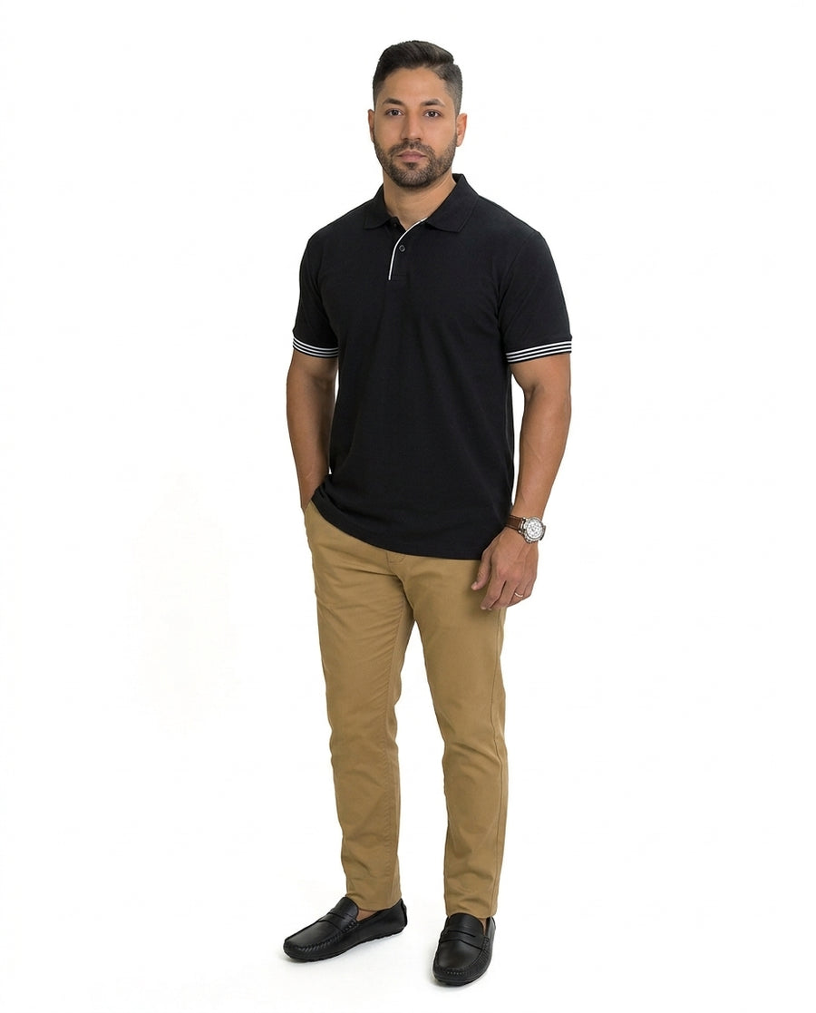 Poloshirt 1492 Mangas Cortas Liso Para Caballeros