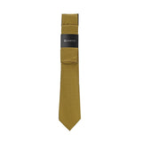 Corbata Zanetti Con Pañuelo Dorado para Caballeros ZRT073