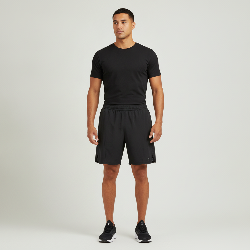 Pantalón Corto 1492 Deportivo para Caballeros con modelo (AI)