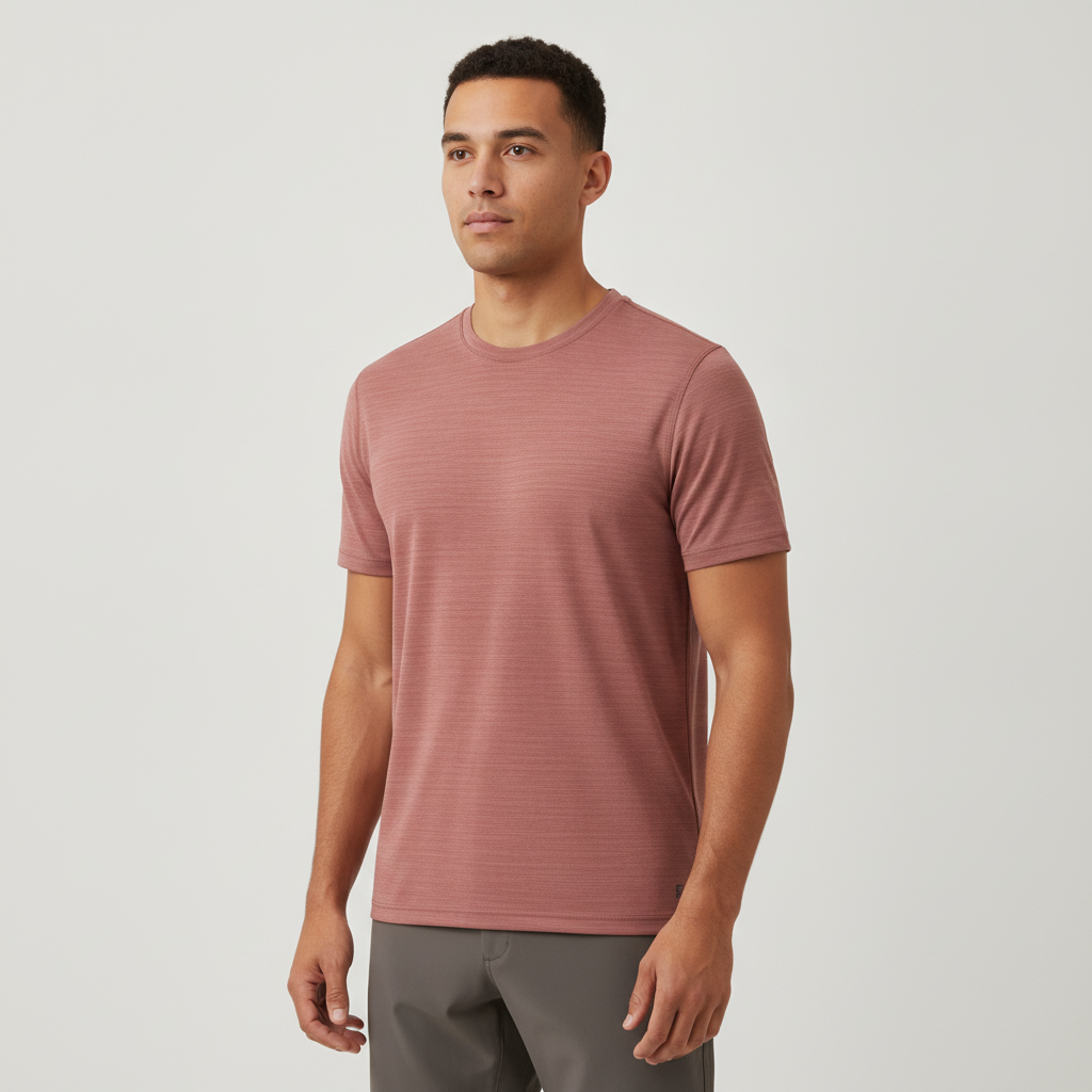 Camiseta Lisa de Mangas Cortas 1492 para Caballeros con modelo (AI)