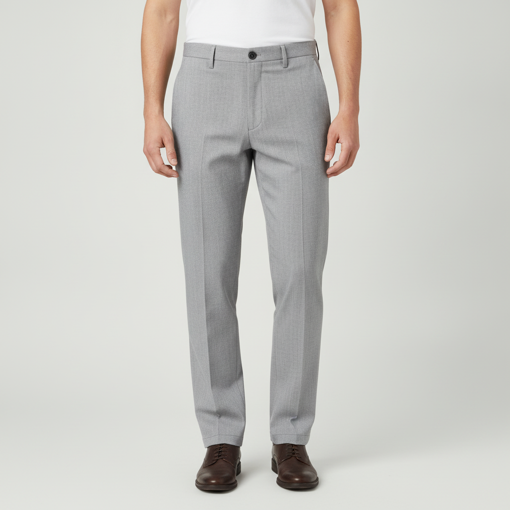 Pantalones Izod Casual para Caballeros con modelo (AI)