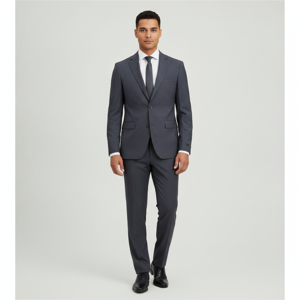 Traje Ted Lapidus 2 Botones Liso para Caballeros con modelo (AI)