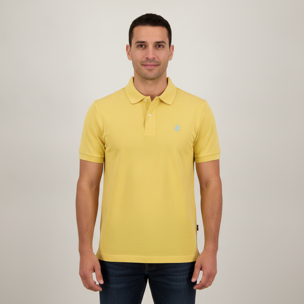 Poloshirt Beverly H Mangas Cortas para Caballeros con modelo (AI)