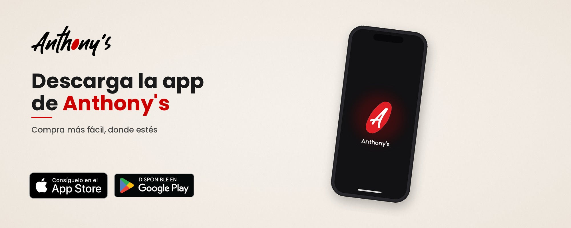 Descarga la app de Anthony's — desktop (badges enlarged)