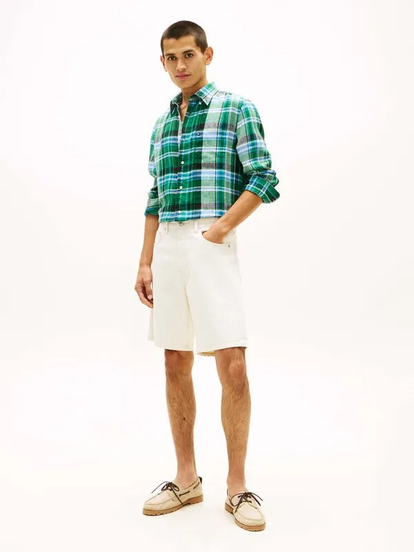 Camisa Tommy Hilfiger Mangas Largas Cuadros para Caballeros