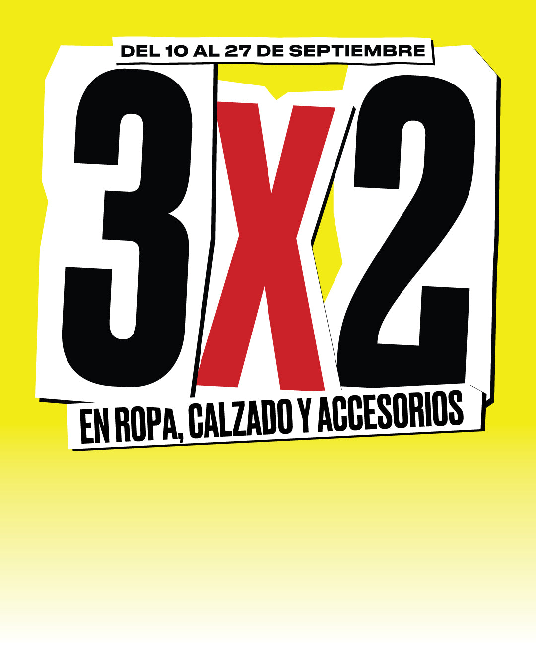 Oferta 3x2 — inicia 10 septiembre (staged)