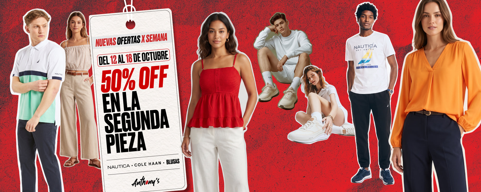 50% OFF en la segunda pieza Nautica, Cole Haan y Blusas del 12 al 18 de octubre - desktop