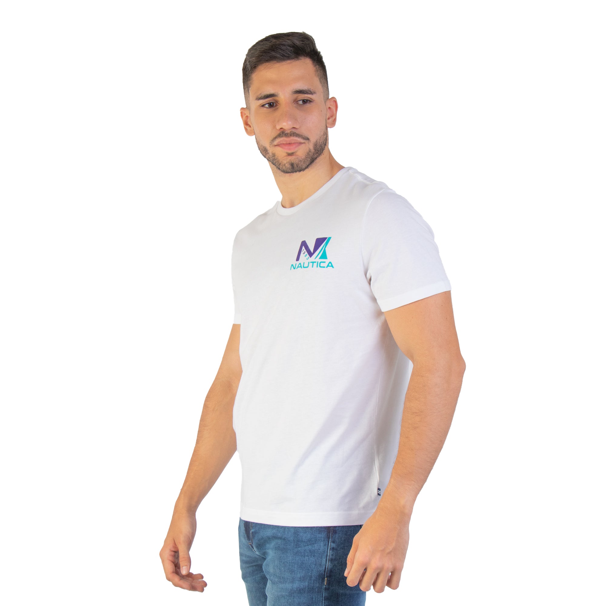 t-shirt-nautica-manga-corta-liso-p-caballeros