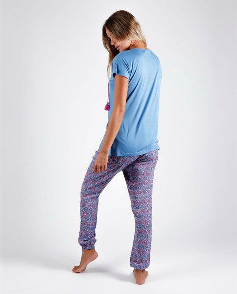 pijama-admas-mangas-corta-tribal-lisa-p-damas