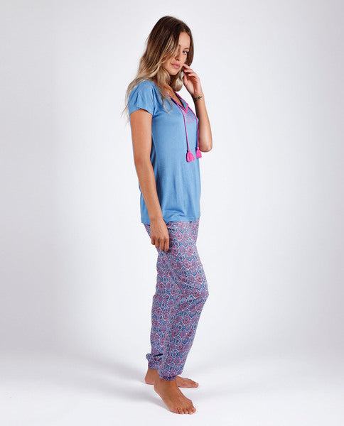 pijama-admas-mangas-corta-tribal-lisa-p-damas