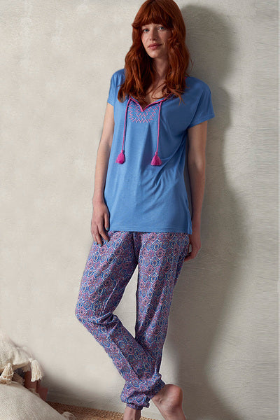 pijama-admas-mangas-corta-tribal-lisa-p-damas